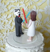 wedding photo - wedding cake topper storm trooper sample