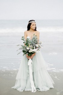 wedding photo - Ethereal Bridal Inspiration On The Pacific Ocean - Magnolia Rouge