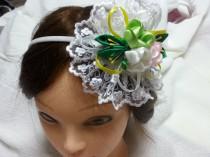 wedding photo - Flower girl flower crown, little girl flower crown
