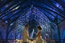 wedding photo - Ivory And Blue Bali Wedding At Tirtha Bridal