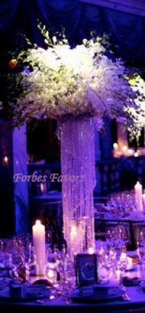 wedding photo - 12" Glamorous Whimsical Love Spiral Chandelier Centerpiece Wedding & Special Occasion Centerpiece