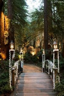 wedding photo - Opulent Celebrity Redwood Forest Wedding Channels Tolkien And Fairytales