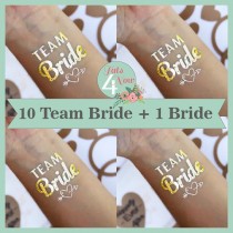 wedding photo - Set Of 11 Bachelorette Party, Bachelorette Party Tattoo,team Bride,temporary Tattoo, Bridesmaid Tattoo,bride,hens Party ** SHIPS IN 24 HOURS