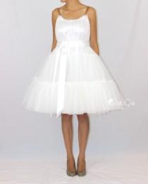 wedding photo -  Alexa Cream White Tiered Tulle Dress - C'est Ça New York