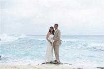 wedding photo - Sabrina and Scott's Cruise Ship Wedding Ceremony on the Beach of Smiths Cove
