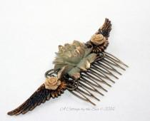 wedding photo - Angel Wings  Inspired Hair Comb - Wedding - Gift - Jewelry - Hair Accessory
