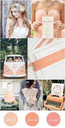 wedding photo - Peach   Blush   Coral Wedding Inspiration
