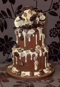 wedding photo - Designer Chocolate Truffle Cakes