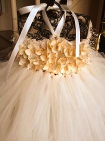 wedding photo - Ivory Flower Girl Dress