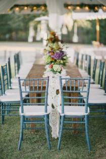 wedding photo - Turquoise Chiavari Chairs