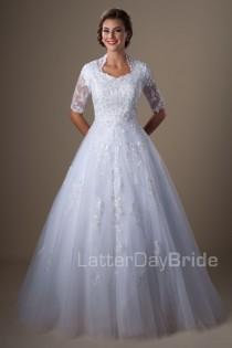 wedding photo - Modest Wedding Dresses : Bronson