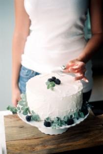 wedding photo - Blackberry Basil Swirl Pound Cake