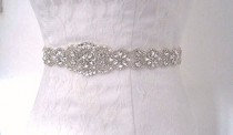 wedding photo - Crystal wedding belt ,rhinestone wedding dress belt