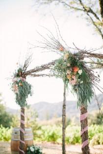 wedding photo - A California Winery Wedding With A Mountaintop Ceremony