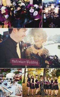 wedding photo - Top 8 Halloween Themed Wedding Ideas And Wedding Invitations