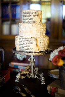 wedding photo - Teachingliteracy:

 Library Wedding Cake.