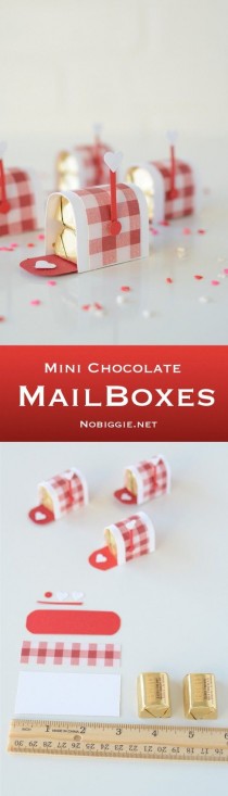 wedding photo - Mini Chocolate Mailboxes
