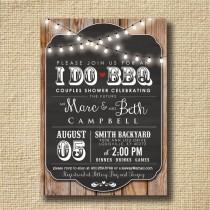wedding photo - I Do BBQ Invitation Engagement Party Invite Couples Shower BBQ Wedding Shower BBQ Chalkboard Typography, Any Color Scheme, Any Event Photo