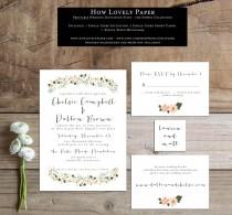 wedding photo - Printable Wedding Invitation Suite - the Sophie Collection