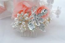 wedding photo - SWAROVSKI wedding bridal crystal pearl head piece