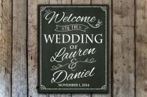 wedding photo - wedding chalkboard sign,  chalkboard welcome sign, printable wedding sign, digital download wedding sign