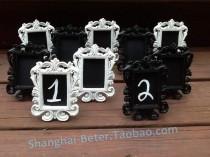 wedding photo -  White or Black Mini Chalkboard Table Number Frames Elegant Wedding Decor Formal Place Setting Buffet Line