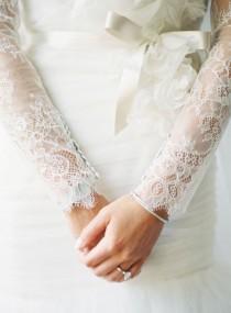 wedding photo - Bridal Gown With Long Lace Sleeves