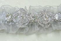 wedding photo - Silver prom garter,  Prom Garters,  Custom color prom garter,  garters