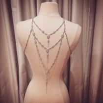 wedding photo - Couture backless dress jewels