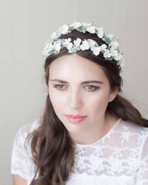 wedding photo - Crown bridal / bridal wreath / bridal headpiece / wedding headpiece / headband wedding / floral wreath / boho headpiece / MOD601 bridal Crown