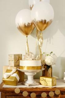wedding photo - Gold Baby Shower