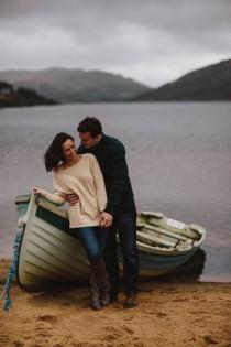 wedding photo - Foggy Couple Session In The Connemara Mountains