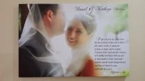 wedding photo - Valentine's Days Special- Wedding Vows, , Wedding Vows Canvas, Wedding Vows Anniversary, Canvas wrapped on solid 3/4" Deep  wood frame