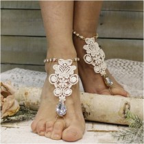 wedding photo -  Barefoot sandals | forever lace foot jewelry