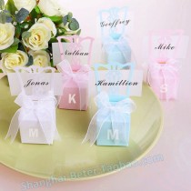 wedding photo - Pink Elegant Favor Box and Place Card Holder Wedding Decoration BETER-TH005-B2