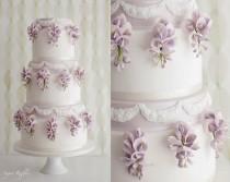 wedding photo - Wisteria Wedding Cake By Sugar Ruffles