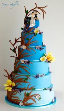 wedding photo - Enchanted Forest Wedding Cake