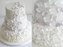 wedding photo - Petal Cascade Wedding Cake