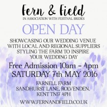 wedding photo - Kent Wedding Venue Fern & Field Spring Open Day - 7th May 2016