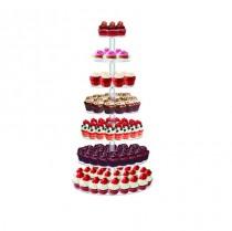 wedding photo -  7 Tiers 1/4" Commercial Clear Acrylic cup cake Stand