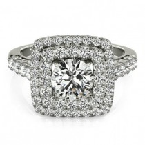 wedding photo -  GIA Diamond Engagement Ring by Raven Fine Jewelers - Michael Raven - 1.40 carat Diamond Engagement Ring 14k, 18k or Platinum - Halo, Diamond Engagement Rings For Wo
