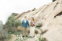 wedding photo - Bohemian Desert Engagement Session: Aubrey + Austin