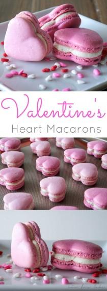 wedding photo - Valentine's Heart Macarons