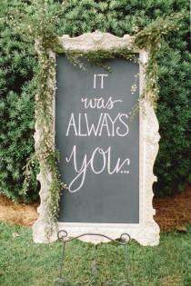 wedding photo - 20 Cute And Clever Wedding Signs That Add A Little Somethin' To The Party