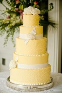 wedding photo - Yellow Wedding Cakes