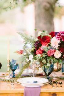 wedding photo - Modern Jewel Tones In Cobalt, Berry, And Copper
