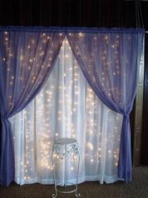 wedding photo - Lighted Wedding Backdrop  @  Wedding-Day-Bliss