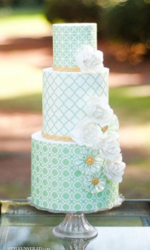 wedding photo - Wedding Colors: Mint And Gold