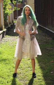 wedding photo - Cardigan ,lace jacket,endladesign,recycled/Size S/shabby chic/romantic