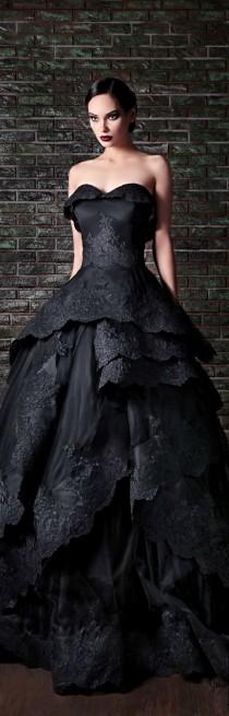 wedding photo - Beautiful Black Wedding Dresses
